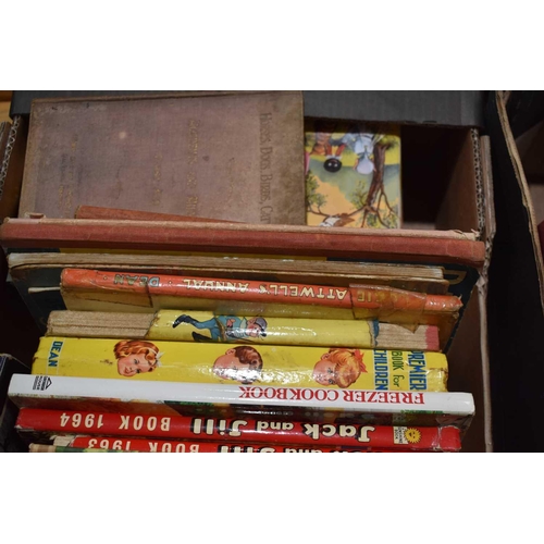 59 - A group of vintage books to include various Childrens annuals, The Beatles by Royal Command, Horses ... 