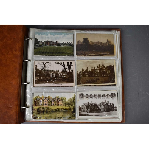 69 - An album of Ewardian and later Royalty related postcards, exmples to include various Royal residence... 