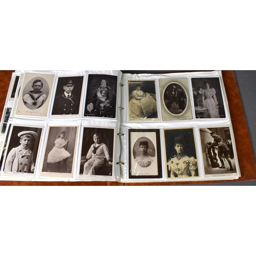 69 - An album of Ewardian and later Royalty related postcards, exmples to include various Royal residence... 