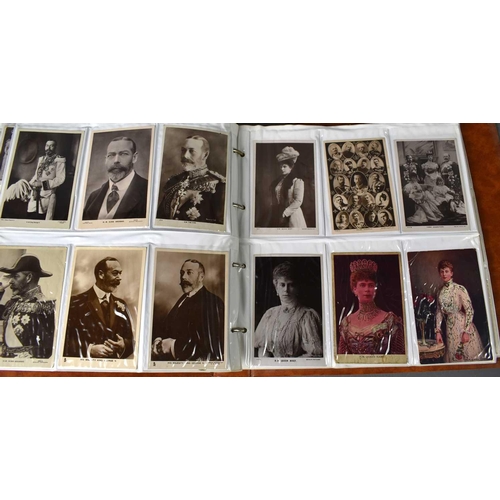 69 - An album of Ewardian and later Royalty related postcards, exmples to include various Royal residence... 