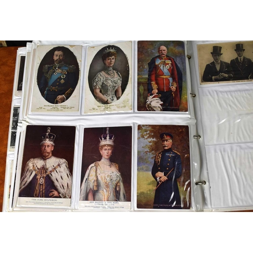 69 - An album of Ewardian and later Royalty related postcards, exmples to include various Royal residence... 