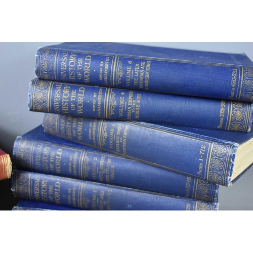 Universal History of The World by J.A. Hammerton, in eight volumes