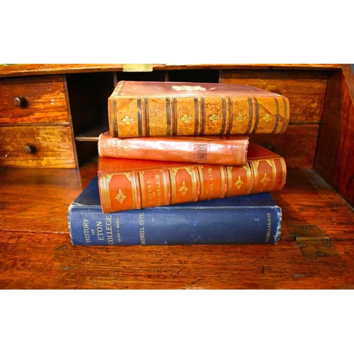 9 - History of Eton College, by Maxwell Lyte, published by Macmillan, London, 1889, and two dated 1911, ... 