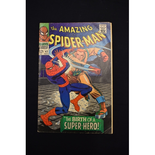 67 - Marvel Comics: The Amazing Spiderman issues 41 to 46, number 46 includes the first appearance and sh... 