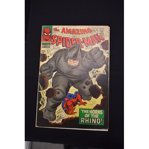 67 - Marvel Comics: The Amazing Spiderman issues 41 to 46, number 46 includes the first appearance and sh... 