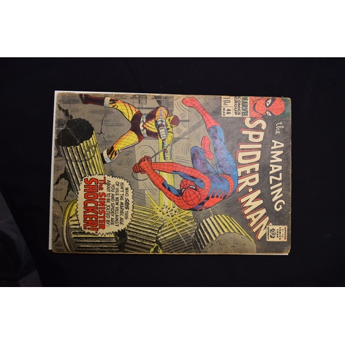 67 - Marvel Comics: The Amazing Spiderman issues 41 to 46, number 46 includes the first appearance and sh... 