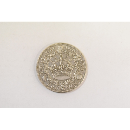 356 - A George V, 1934 silver wreath crown, weight 28.18g