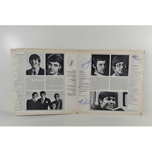 106 - Cliff Richard and The Shadows autographed LP record, signed by Cliff Richard, Hank Marvin, Bruce Wel... 