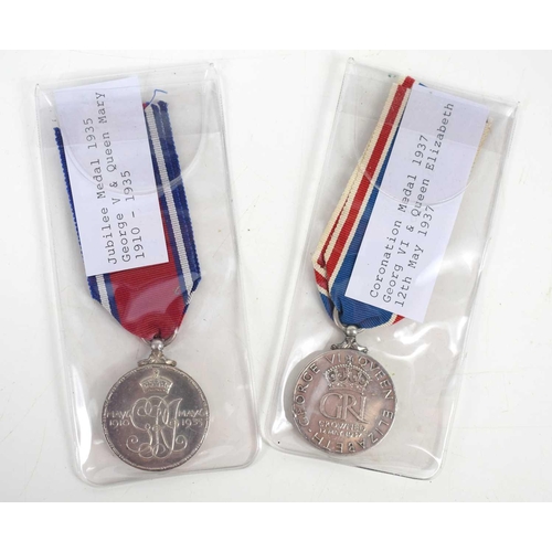 5 - A King George V & Queen Mary 1935 Jubilee Medal together with a 1937 King George VI coronation medal... 