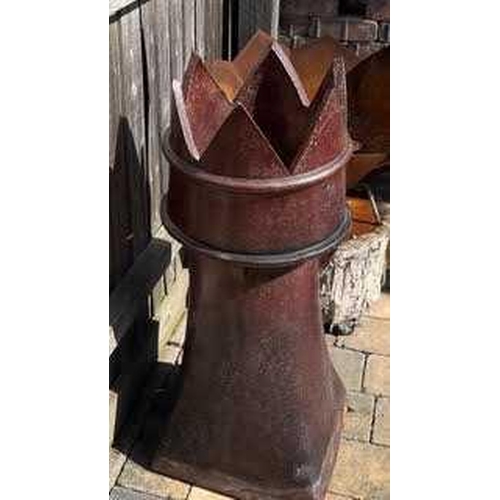 520 - A reclaimed terracotta chimney pot.