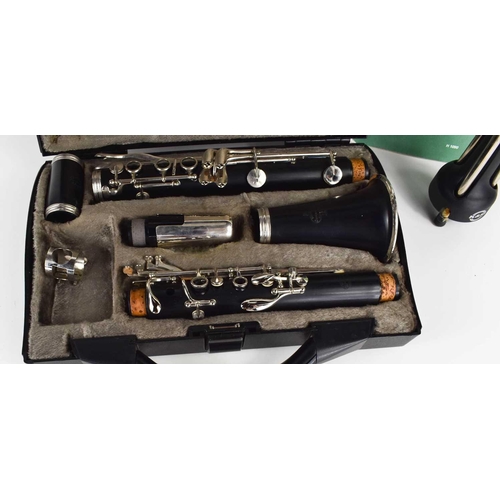 76 - A Buffet Crampon B12 five piece clarinet, serial number 561872, with fitted case, small stand and mu... 