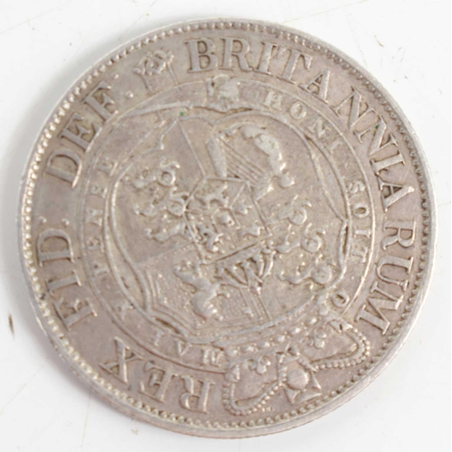 80 - Two George III silver half crowns, dated 1817 and 1819 together with a George IV half crown dated 18... 