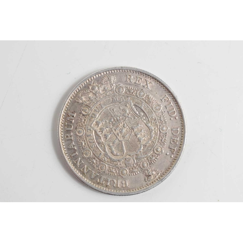 80 - Two George III silver half crowns, dated 1817 and 1819 together with a George IV half crown dated 18... 