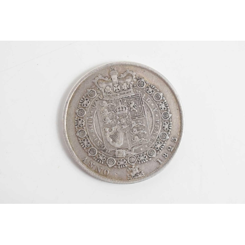 80 - Two George III silver half crowns, dated 1817 and 1819 together with a George IV half crown dated 18... 