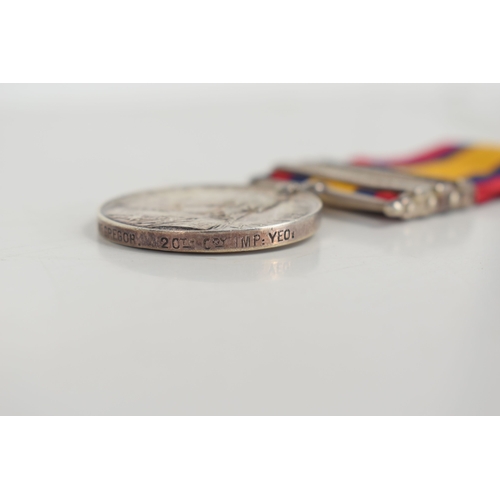 43 - A Boer war and WWI medal group awarded to J.C McGregor and J St C MacGregor comprising of the Queen'... 