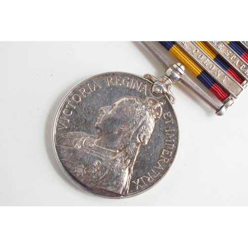 43 - A Boer war and WWI medal group awarded to J.C McGregor and J St C MacGregor comprising of the Queen'... 