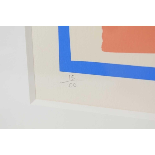 108 - Sandra Blow (1925-2006): An abstract design limited edition screenprint, 15/100, signed and numbered... 