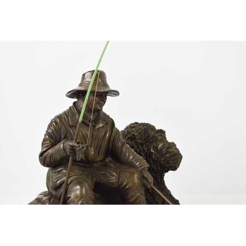 111 - Sir David Hughes (1936-2003): limited edition bronze resin sculpture of Richard Walker, a study of t... 