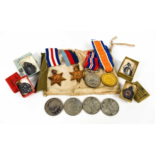 20 - A group of medals to include Great War medal to JEA Goode, two 1939-1945 stars and Victory medal, to... 