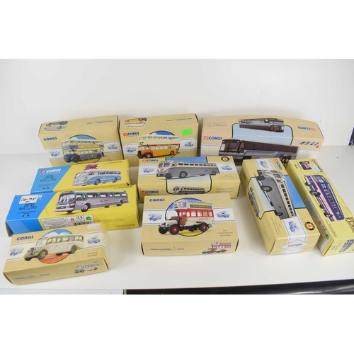 283 - A group of ten Corgi diecast vehicles to include a limited edition 