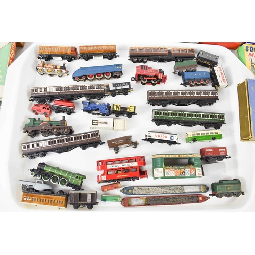 296 - A group of 'N' gauge vintage railway locomotives, rolling stock and accessories, together with vario... 