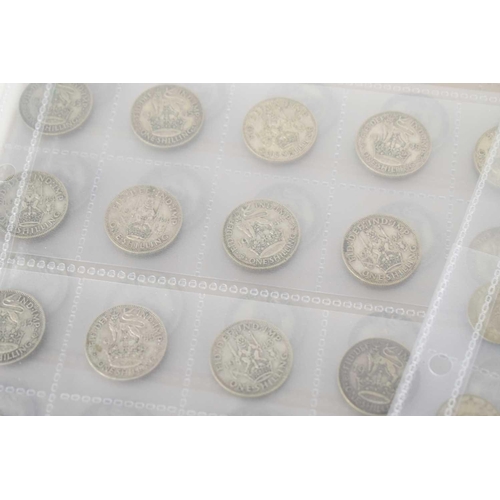 47 - A collection of early to mid 20th century GB silver and other coins to include half crowns, florins,... 