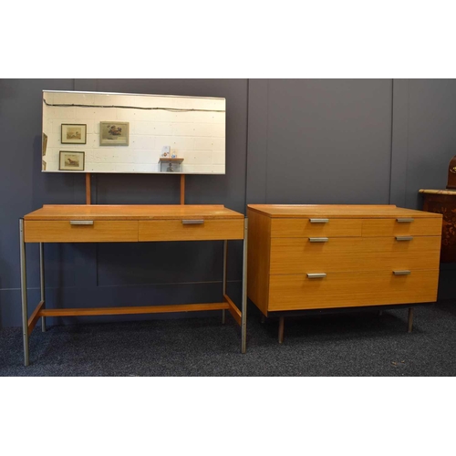 512 - A John and Sylvia Reid for Stag mid century dressing table and matching chest of drawers.