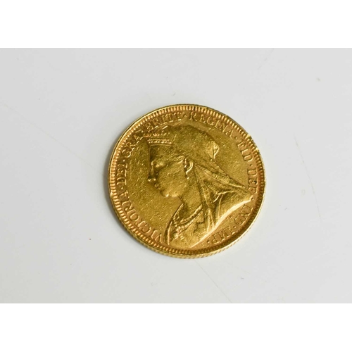 69 - A Queen Victoria widow head gold sovereign, dated 1897.