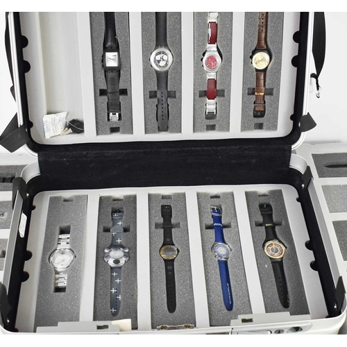 88 - James Bond 007, the 40th Anniversary Swatch collection, comprising twenty cased special edition watc... 