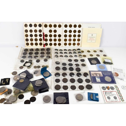 91 - A selection of coins to include 1986 UK Brilliant Uncirculated Coin Collection and other presentatio... 