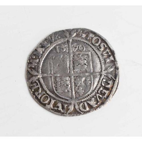 97 - A 16th century Elizabethan silver sixpence, dated 1570.