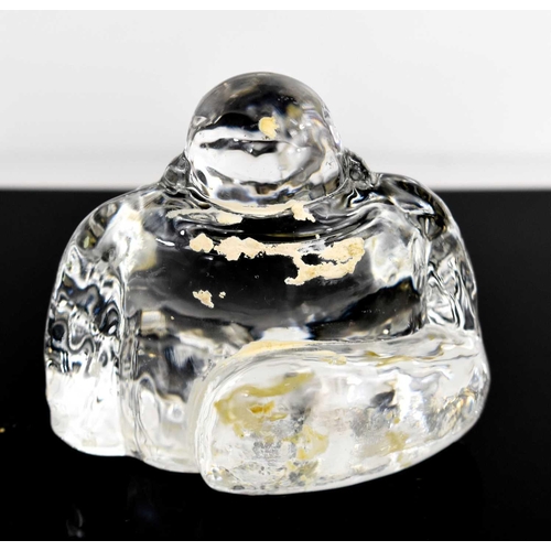 23 - A Chinese crystal seated Buddha, 9cm high.