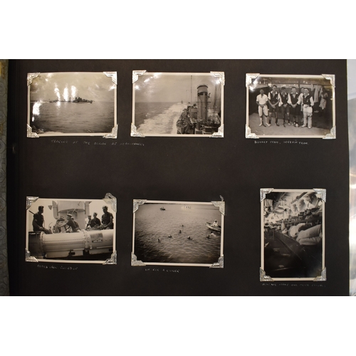 31 - A photograph album of naval photographs taken from the late 1930s and during the early stages of WWI... 