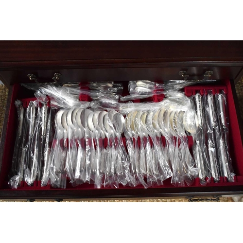 328 - A canteen of Arthur Price silver plated cutlery, for twenty place settings, in three drawers on stan... 