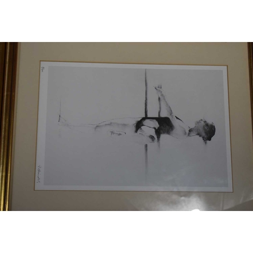 106 - Robert Heindel, a set of four limited edition prints, 'Dancers at the Garden', monochrome, all 9/100... 