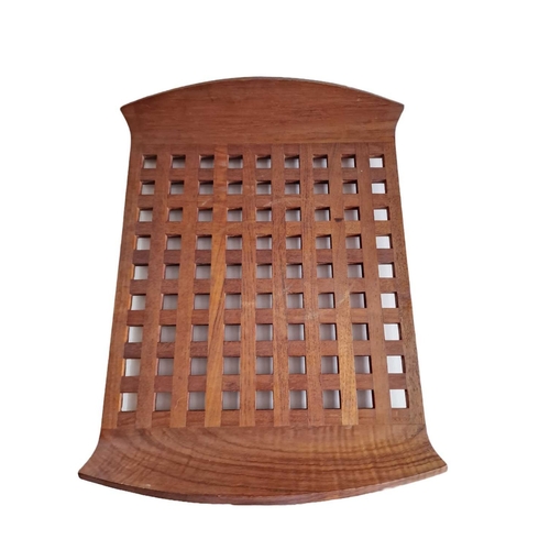 145 - Jens QUISTGAARD (1919 - 2008): a large signed Jens Quistgaard Dansk Design hor's d'œuvres teak latti... 