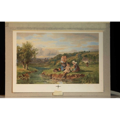 46 - John Henry Mole R.I. (British, 1814-1886): a pair of framed 19th Century allegorical watercolours wi... 