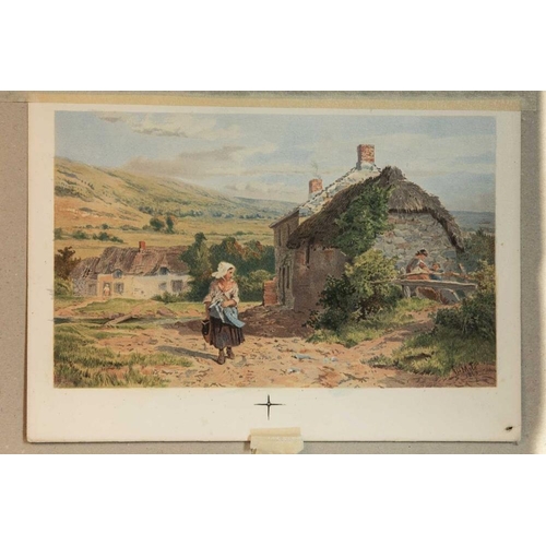 46 - John Henry Mole R.I. (British, 1814-1886): a pair of framed 19th Century allegorical watercolours wi... 