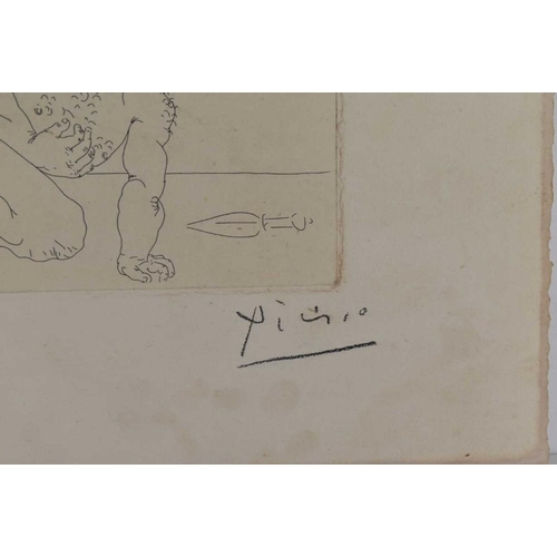 6 - Pablo Picasso (1881-1973): Minotaure Vaincu, limited edition of 260, signed Picasso in pencil, lower... 