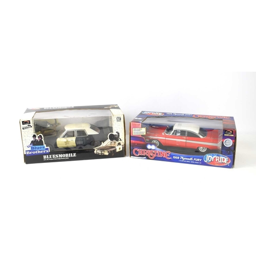 11 - Two boxed Ertl Joyride 1:18 scale diecast models comprising of a 1958 