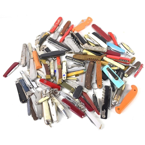 121 - A group of collectable penknives to include examples by J.T Eaton, Prestige, G Ibberson, Dunlop, And... 