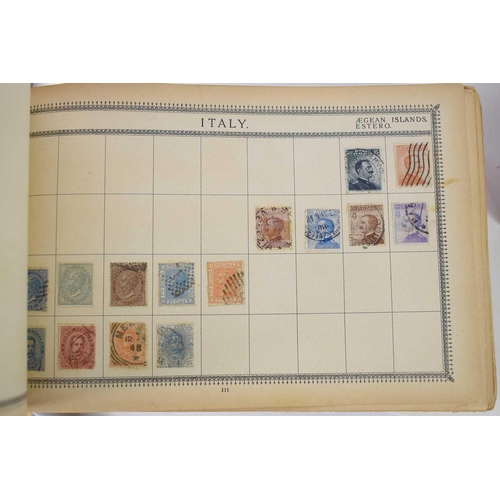 127 - A collection of stamps, a number pre WWII, contained in a vintage album, together with two further a... 