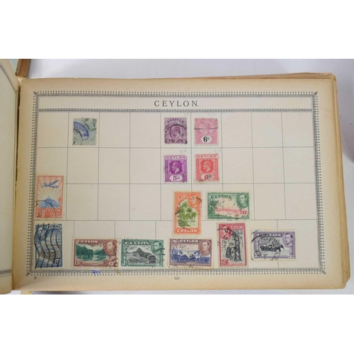 127 - A collection of stamps, a number pre WWII, contained in a vintage album, together with two further a... 