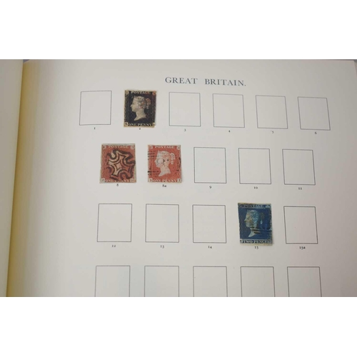 136 - Three stamp albums containing mint commemorative stamps, Penny black, Definitives, Penny reds and ot... 