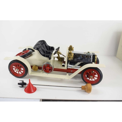 15 - A Mamod live steam Roadster car in the original box with instructions.