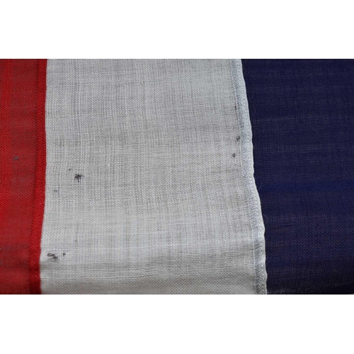 195 - A large Naval Union Jack flag, 2:1 scale, early 20th century, 380cm by 196cm.