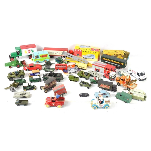 24 - A collection of vintage diecast and other vehicles to include examples by Matchbox, Lesney, Brittain... 