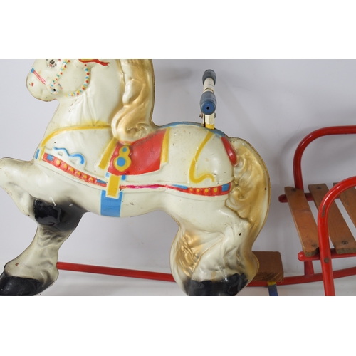 32a - A vintage MOBO Rocking Horse Cart.