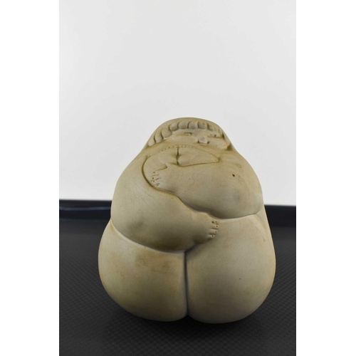 14 - Ricardot Mesa (1931-2000): porcelain figure of a woman, signed to the base, 14cm high.