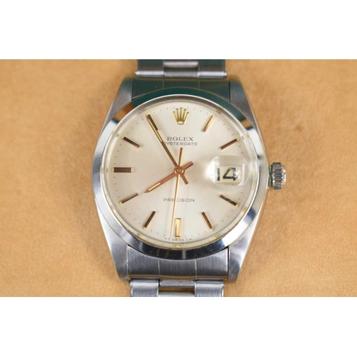 278 - A Rolex stainless steel wristwatch, the oyster perpetual date adjust.